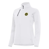 Women's Antigua  White Charleston Battery Generation Full-Zip Jacket