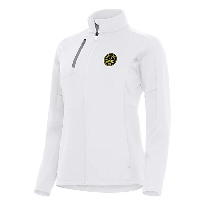 Women's Antigua  White Charleston Battery Generation Full-Zip Jacket