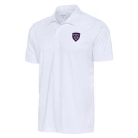 Men's Antigua  White Louisville City FC Big & Tall Tribute Polo