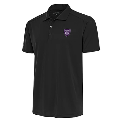 Men's Antigua  Black Louisville City FC Big & Tall Tribute Polo