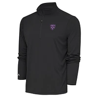 Men's Antigua  Black Louisville City FC Tribute Quarter-Zip Top