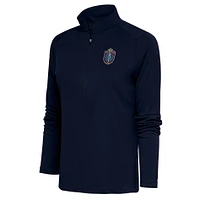 Women's Antigua  Navy Memphis 901 FC Tribute Half-Zip Pullover