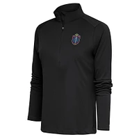 Women's Antigua  Black Memphis 901 FC Tribute Half-Zip Pullover