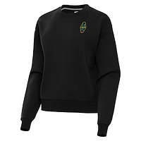 Women's Antigua  Black Las Vegas Lights FC Victory Fleece Pullover Sweatshirt