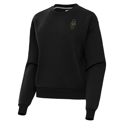 Women's Antigua  Black Las Vegas Lights FC Victory Fleece Pullover Sweatshirt