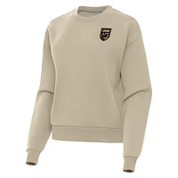 Women's Antigua  Khaki Birmingham Legion FC Victory Fleece Pullover Sweatshirt