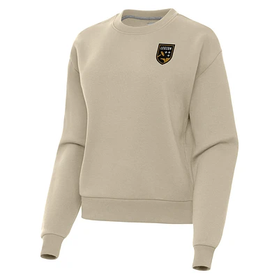 Women's Antigua  Khaki Birmingham Legion FC Victory Fleece Pullover Sweatshirt