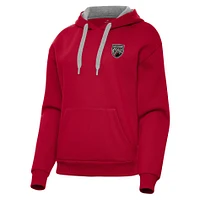 Women's Antigua  Red San Antonio FC Victory Pullover Hoodie