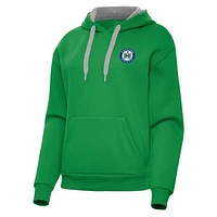 Women's Antigua  Kelly Green Hartford Athletic Victory Pullover Hoodie