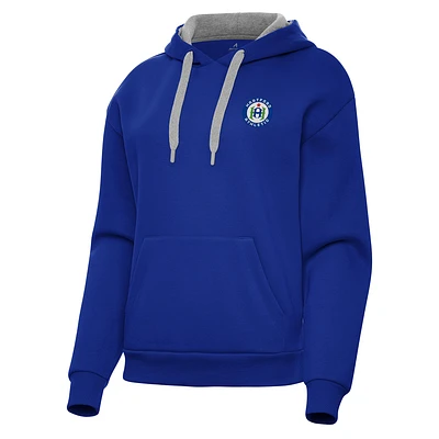 Women's Antigua  Royal Hartford Athletic Victory Pullover Hoodie