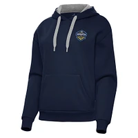Women's Antigua  Navy El Paso Locomotive FC Victory Pullover Hoodie