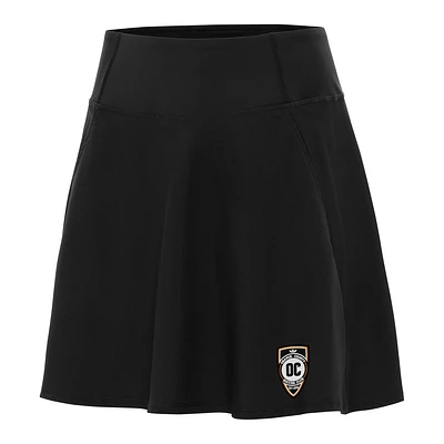 Women's Antigua Black Orange County SC Chip Skort
