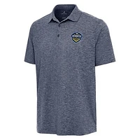 Men's Antigua Heather Navy El Paso Locomotive FC Par 3 Polo