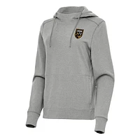 Women's Antigua Heather Birmingham Legion FC Justice Pullover Hoodie