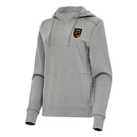 Women's Antigua Heather Birmingham Legion FC Justice Pullover Hoodie