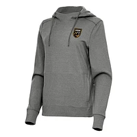 Women's Antigua Heather Birmingham Legion FC Justice Pullover Hoodie