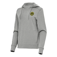 Women's Antigua Heather Charleston Battery Justice Pullover Hoodie