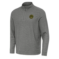 Men's Antigua Heather Charleston Battery Subtle Quarter-Zip Sweatshirt