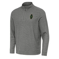 Men's Antigua Heather Las Vegas Lights FC Subtle Quarter-Zip Sweatshirt