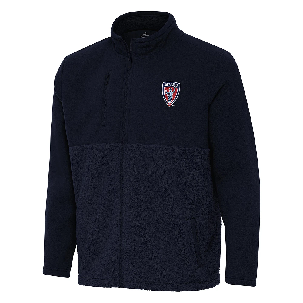 Men's Antigua Navy Indy Eleven Daily Fused Full-Zip Jacket