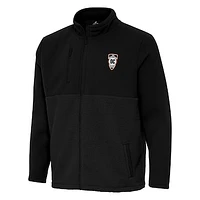Men's Antigua  Black Orange County SC Daily Fused Full-Zip Jacket
