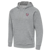 Men's Antigua Heather Gray Indy Eleven  Big & Tall Victory Pullover Hoodie