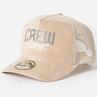 Unisex Tan ILTHY x Columbus Crew Premium Suede Trucker Hat