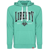 Unisex Sportiqe Mint New York Liberty Olsen Raglan Tri-Blend Pullover Hoodie