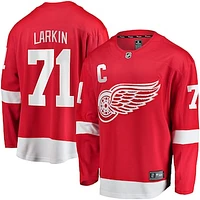 Men's Fanatics Dylan Larkin Red Detroit Wings 2023/24 Captain Breakaway Player Jersey