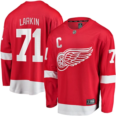 Men's Fanatics Dylan Larkin Red Detroit Wings 2023/24 Captain Breakaway Player Jersey