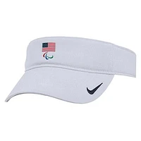 Men's Nike White U.S. Paralympics Ace Performance Adjustable Visor