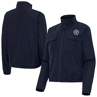 Women's Antigua  Navy New York City FC Even Par Full-Zip Jacket