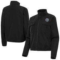 Women's Antigua New York City FC Even Par Full-Zip Jacket