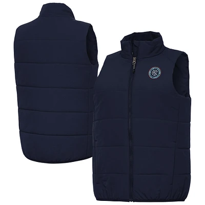 Women's Antigua  Navy New York City FC Experience Full-Zip Vest