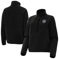 Women's Antigua New York City FC Figure Half-Zip Pullover