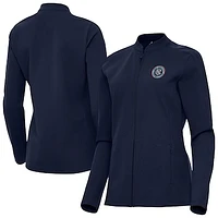 Women's Antigua  Navy New York City FC Regard Full-Zip Jacket