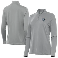Women's Antigua New York City FC Reprocess Quarter-Zip Pullover