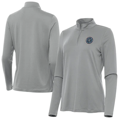 Women's Antigua New York City FC Reprocess Quarter-Zip Pullover