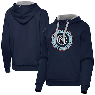 Women's Antigua Navy New York City FC Victory Pullover Hoodie
