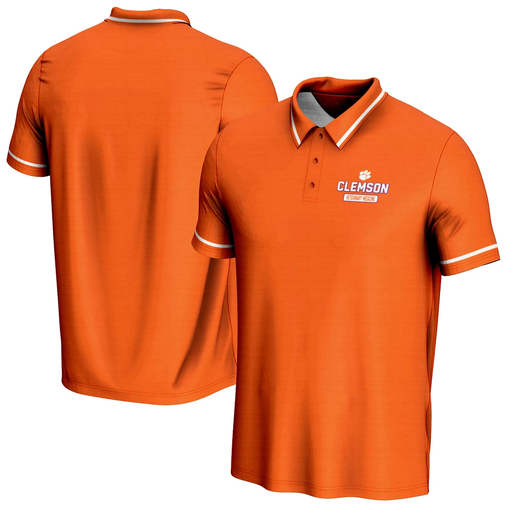 Men's ProSphere Orange Clemson Tigers Veterinary Medicine Name Drop Polo Shirt