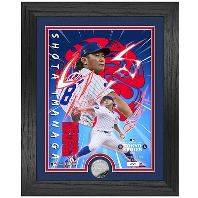 Highland Mint Shota Imanaga Chicago Cubs 2025 MLB World Tour: Tokyo Series 13" x 16" Silver Coin Photo Mint