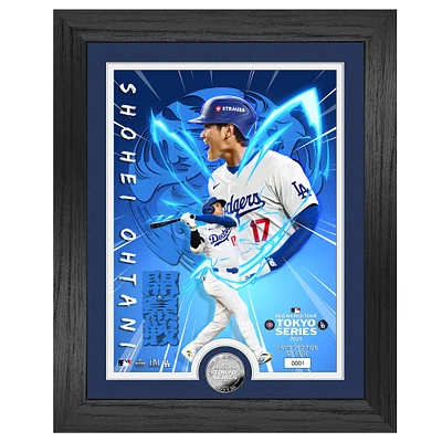 Highland Mint Shohei Ohtani Los Angeles Dodgers 2025 MLB World Tour: Tokyo Series 13" x 16" Silver Coin Photo Mint