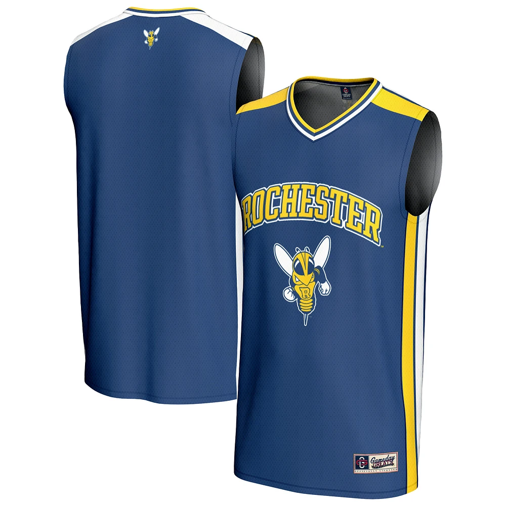 Men's GameDay Greats Blue Rochester Yellow Jackets Basketball Jersey