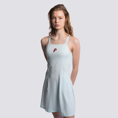 Women's Lusso  Light Blue Philadelphia Phillies Ciara Strappy Dress
