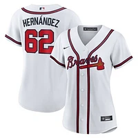 Women's Nike Daysbel Hernandez White Atlanta Braves Home Replica Jersey