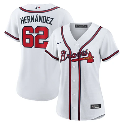 Women's Nike Daysbel Hernandez White Atlanta Braves Home Replica Jersey