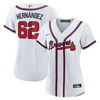 Women's Nike Daysbel Hernandez White Atlanta Braves Home Replica Jersey