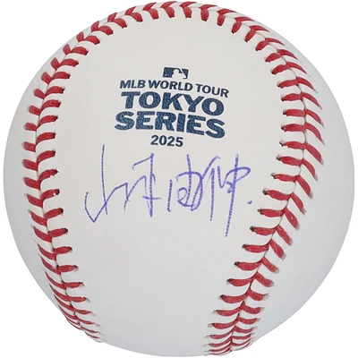 Yoshinobu Yamamoto Los Angeles Dodgers Autographed 2025 MLB Tokyo Series Logo Baseball - Kanji Signature