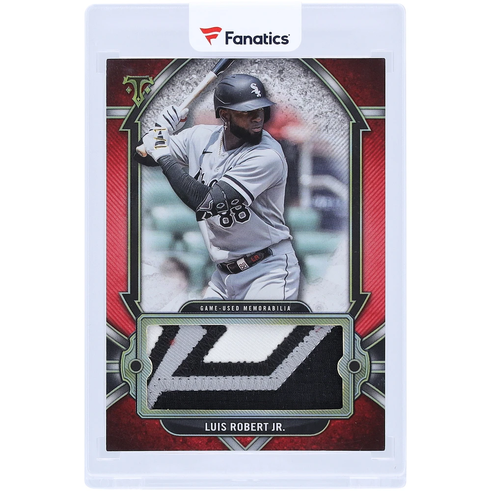 Luis Robert Chicago White Sox 2024 Topps Triple Threads Ruby Single 3 Color Relic #SJR-LR #1/1 Card