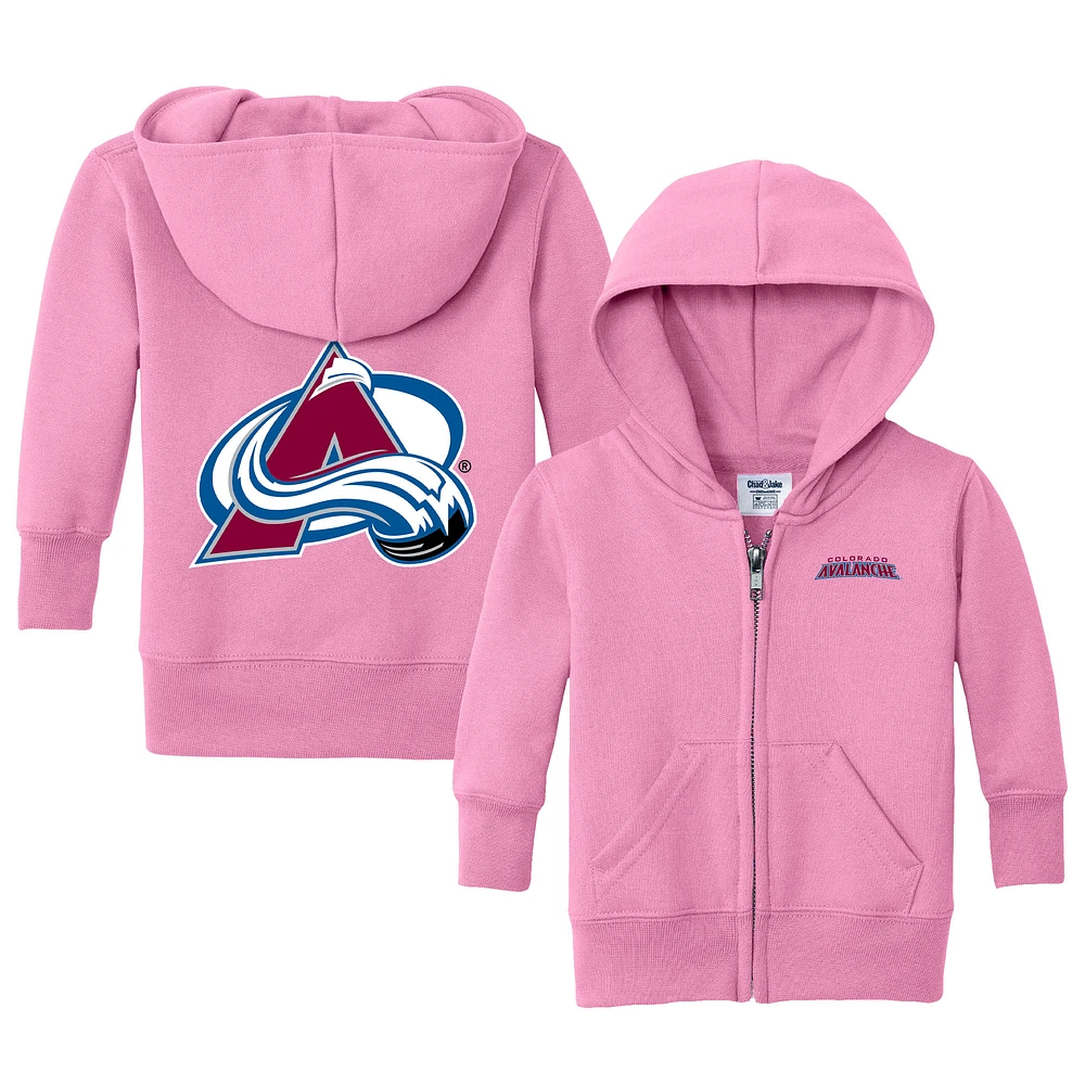 Infant Chad & Jake Colorado Avalanche Logo Full-Zip Hoodie